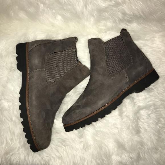 Earthies Shoes - Earthies Madrid Chelsea boots dark slate suede 9